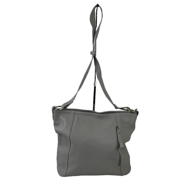 Genuine Leather Borse in Pelle Made in Italy Shoulder Bag Gray - Picture 11 of 16